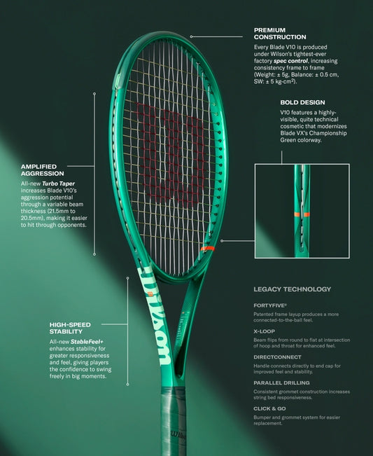 Wilson Blade 98 16x19 v10 Tennis Racquet